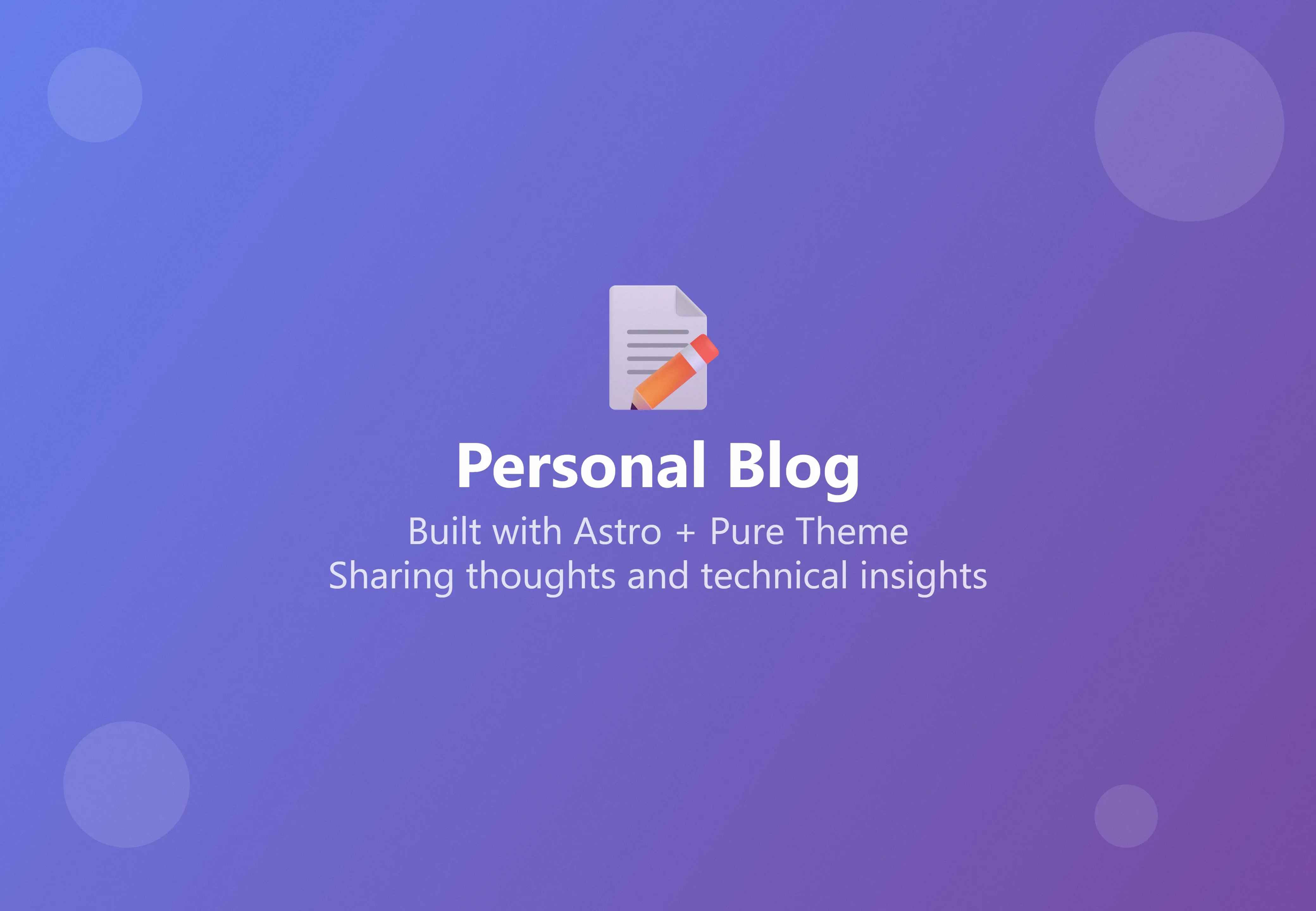 Personal Blog